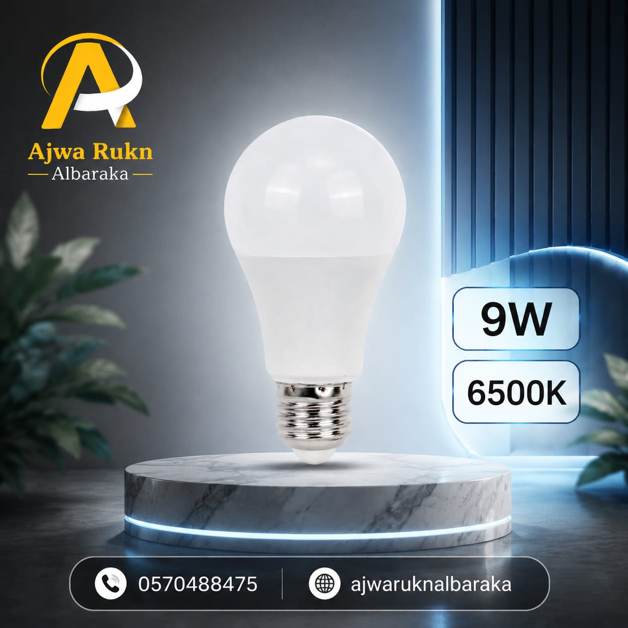 9W LED COIYA 6500K