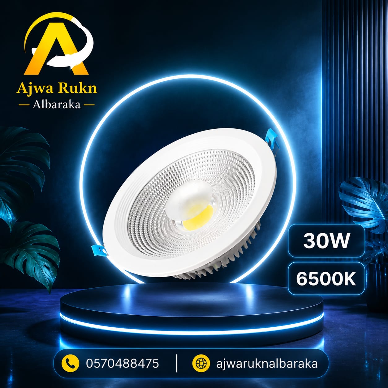 8" LED 30W TSHYDAN 6500K